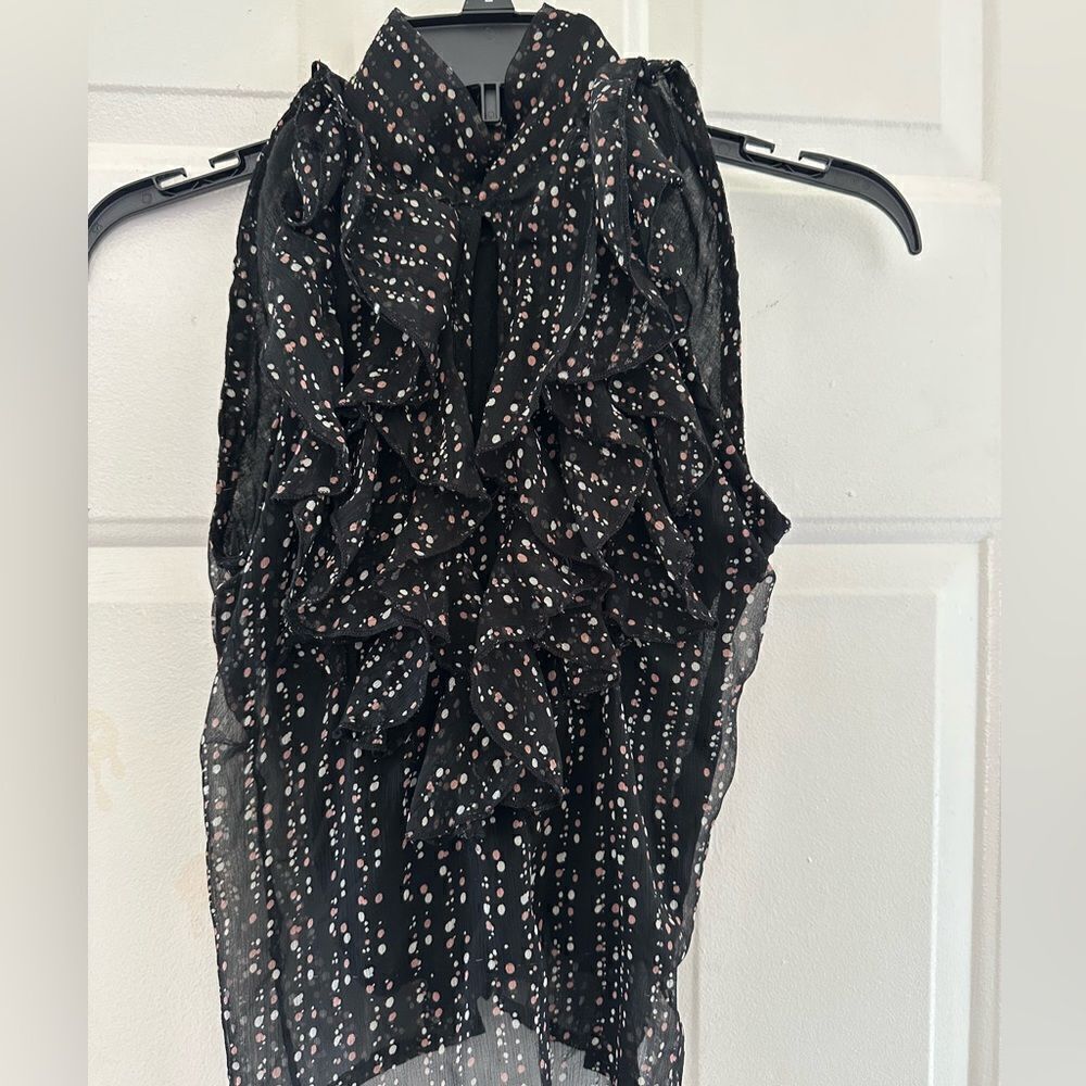 2/$15 Light pink & black Dressy Tank